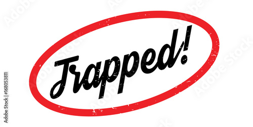 Trapped rubber stamp. Grunge design with dust scratches. Effects can be easily removed for a clean, crisp look. Color is easily changed.