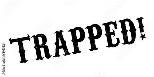Trapped rubber stamp. Grunge design with dust scratches. Effects can be easily removed for a clean, crisp look. Color is easily changed.
