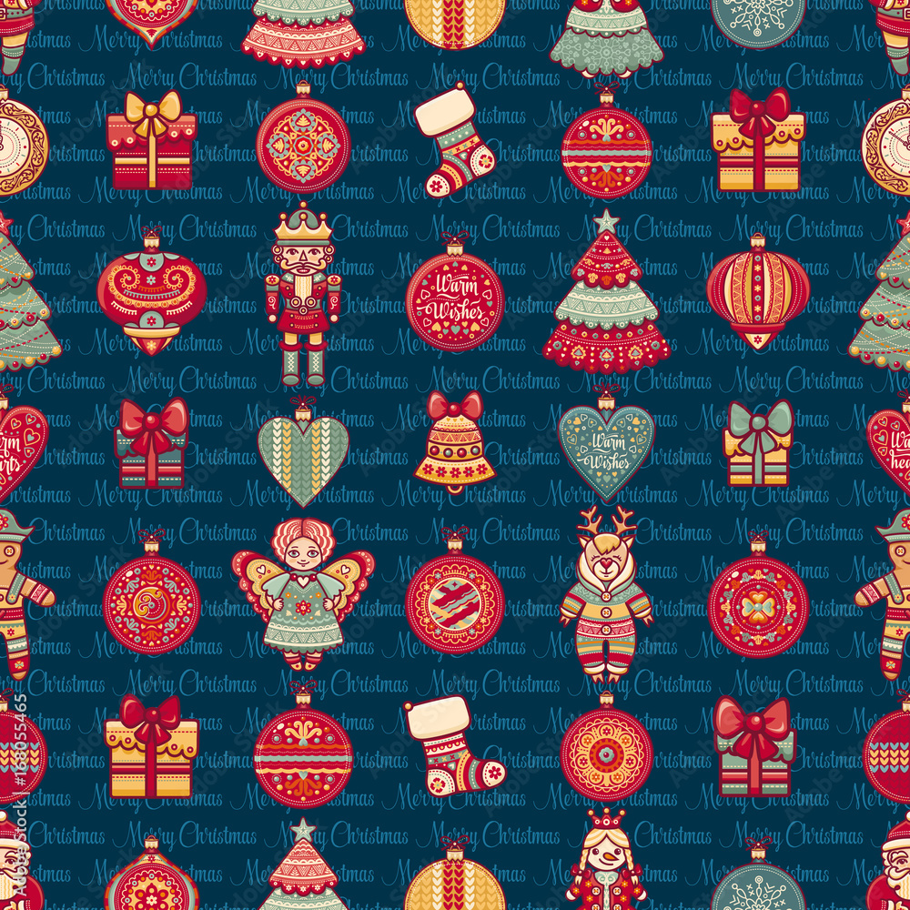 Seamless pattern. Christmas style. Seamless pattern. Christmas style.