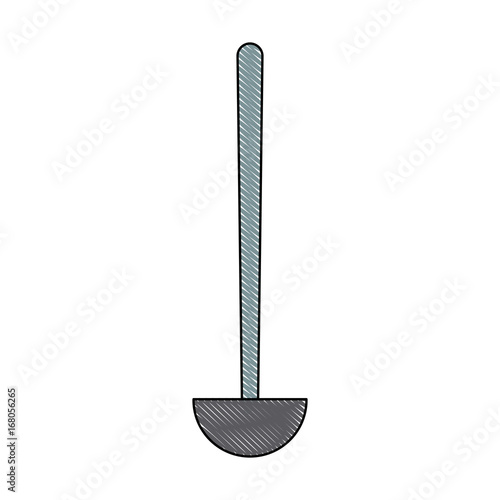 ladle tool cooking kitchen icon vector illustration