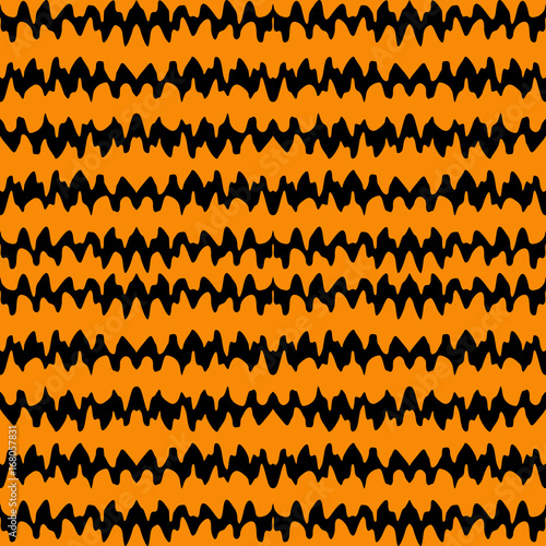 Abstract seamless pattern for girls,boys, children, halloween.Creative vector background with waves.Funny wallpaper for textile and fabric.Fashion style.Colorful bright