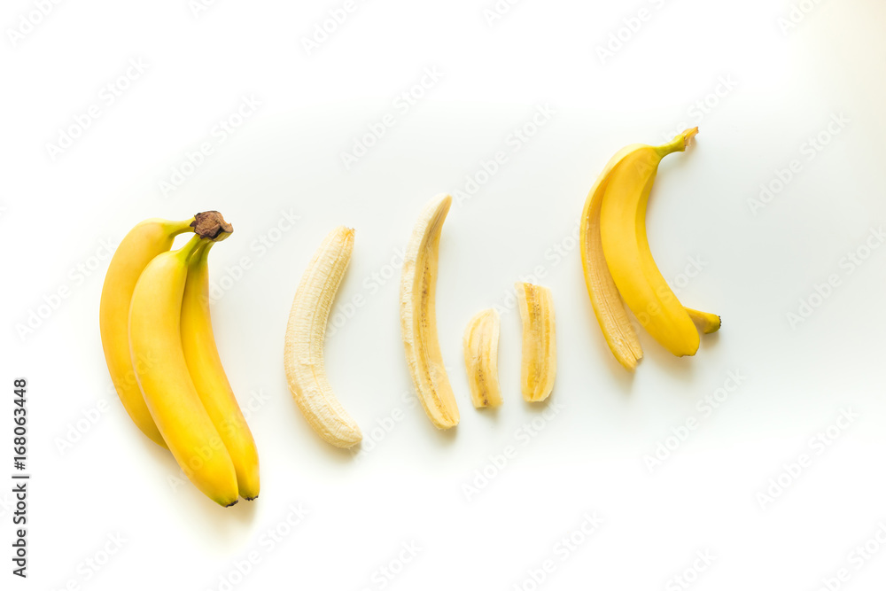 fresh yellow bananas