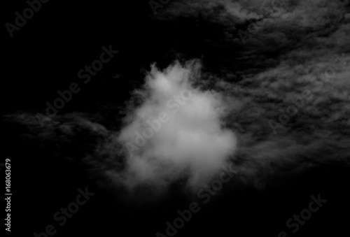 white cloud on black © dasuwan