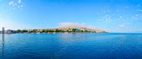 Fototapeta Naklejka Na Ścianę i Meble -  A view of the city of Sinop from the harbor in Turkey, Eurasia.