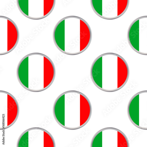Free Download Seamless pattern from the circles with Italy flag - GFXLoad