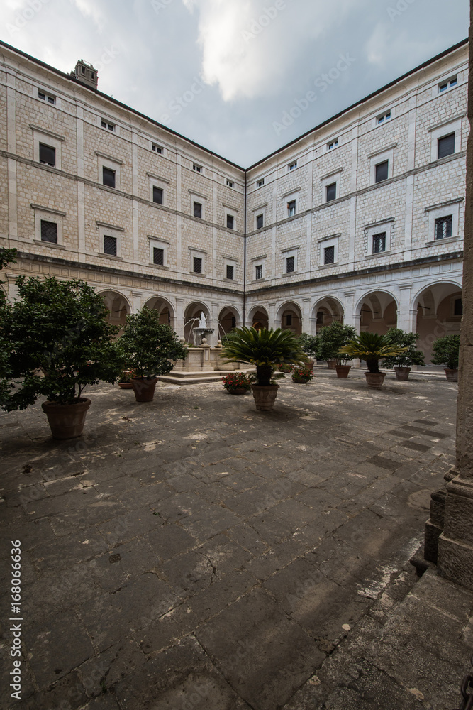 Montecassino abbey at Cassino, in Ciociaria, Lazio, Italy