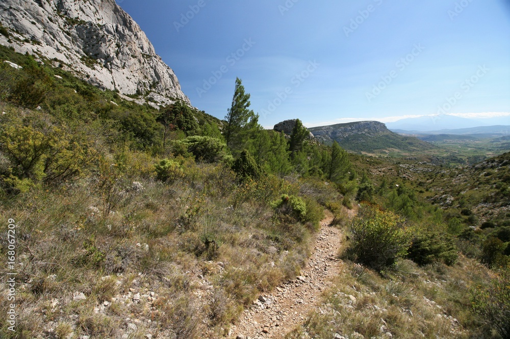 Piste sur la serre de Vingrau Piste sur la serre de Vingrau