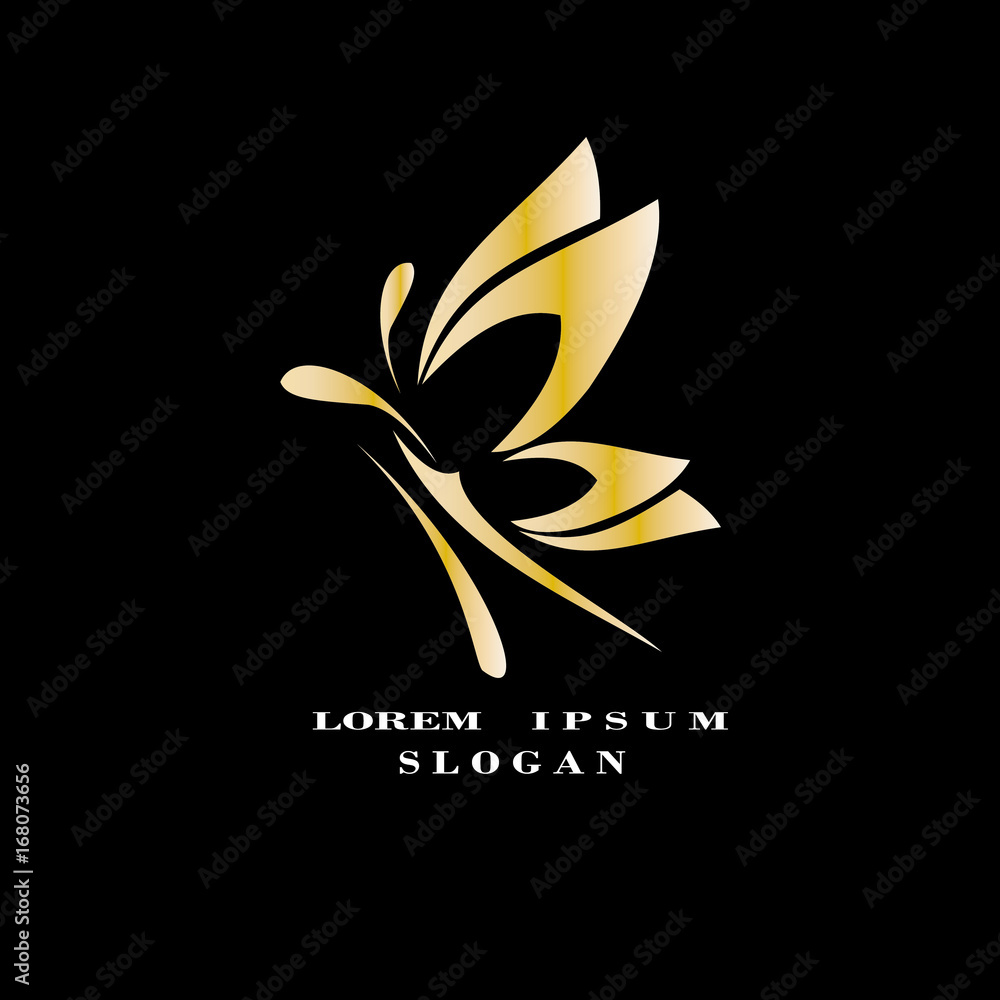 Butterfly logo template. Vector illustration Butterfly logo template. Vector illustration