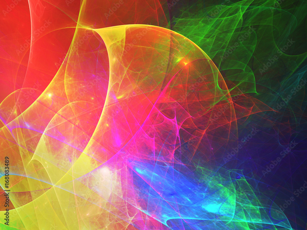 Abstract fractal background 3D rendering Abstract fractal background 3D rendering