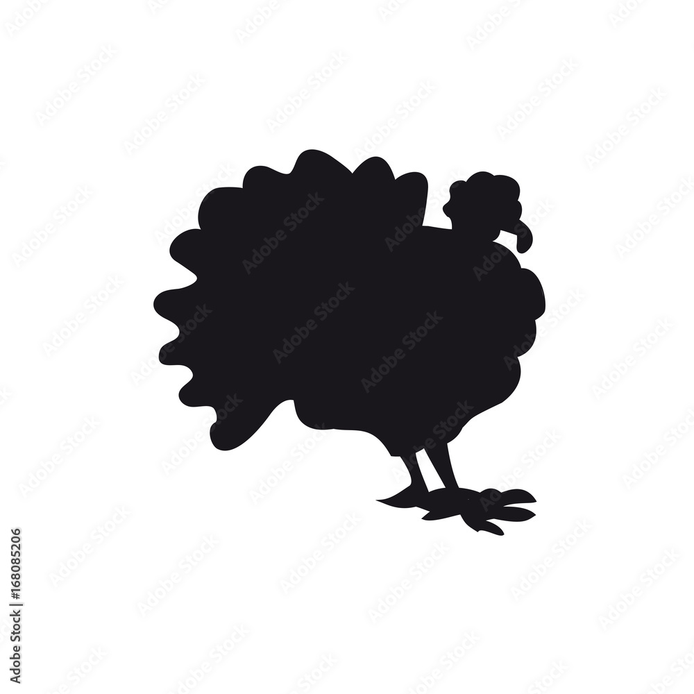 turkey black on a white background. turkey black on a white background.