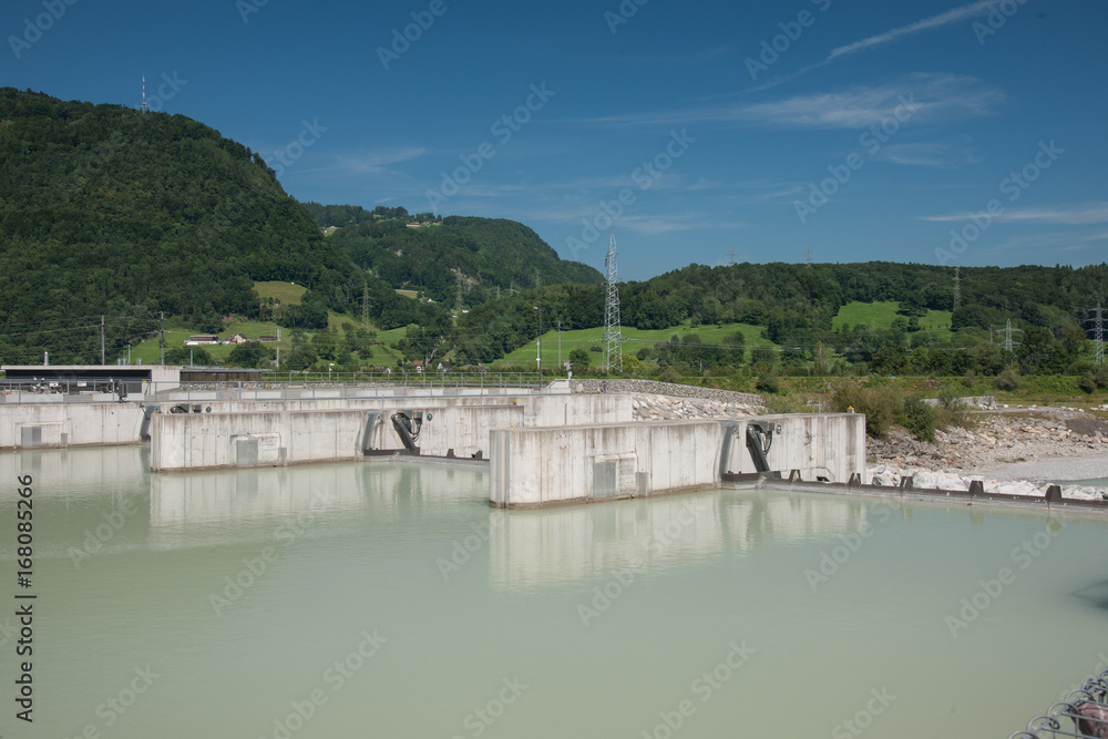 Wasserkraftwerk an der Ill bei Feldkirch