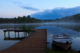 pomost jezioro Białe Augustowskie