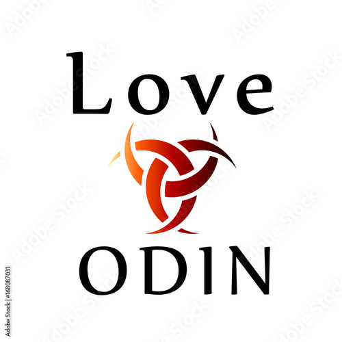 Love Odin- symbol of the horns of Odin, a satanist symbol