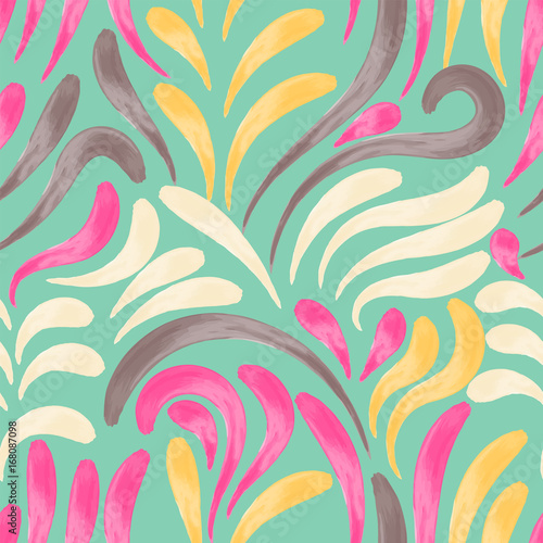 Loose swirls.
