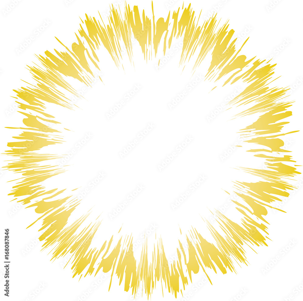 Circular starburst design element, easy to edit Circular starburst design element, easy to edit