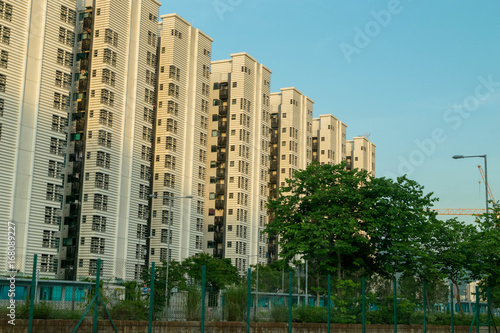 Hi-rise condominiums in Hong Kong