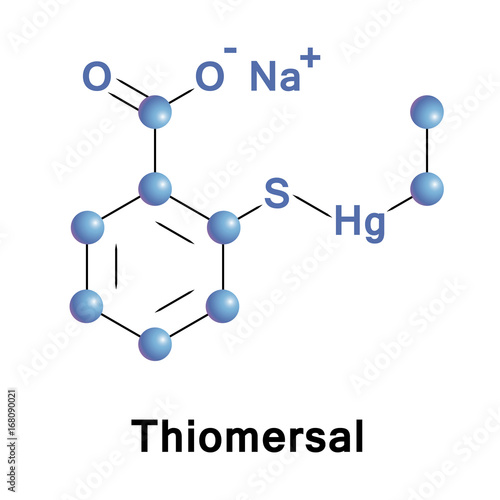 Thiomersal organomercury compound