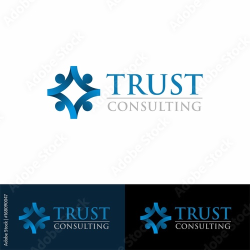 business logo inspiration with people sign