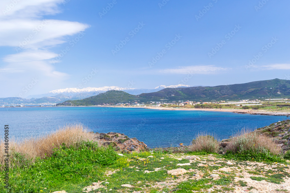 Landscape of Kissamos town on Crete - Greece