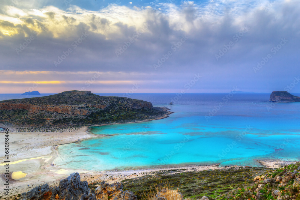 Fototapeta premium Beautiful Balos beach on Crete, Greece