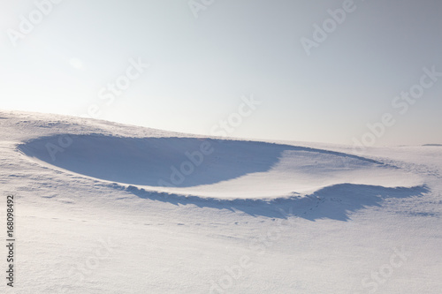 Golf bunker full of snow © Radomir Rezny