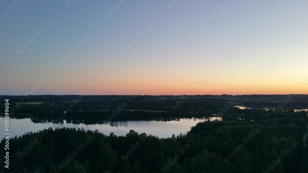 Sunset on the lake