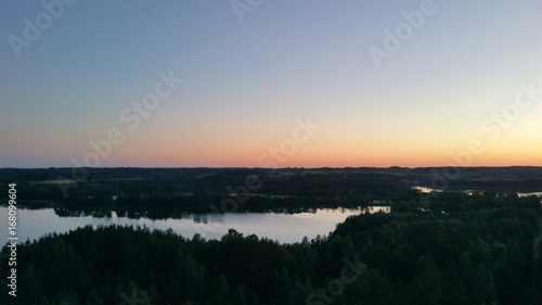 Sunset on the lake © vytautas