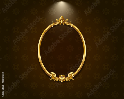 Thai art frame border pattern
