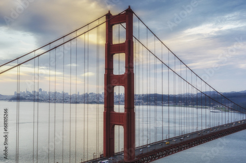 Golden Gate Bridgeat the sunset, San Francisco, California, USA #168105266