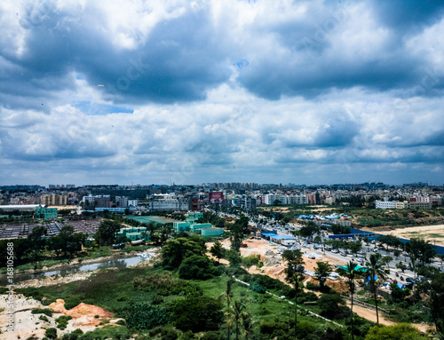 Cloudy Citsyscape India