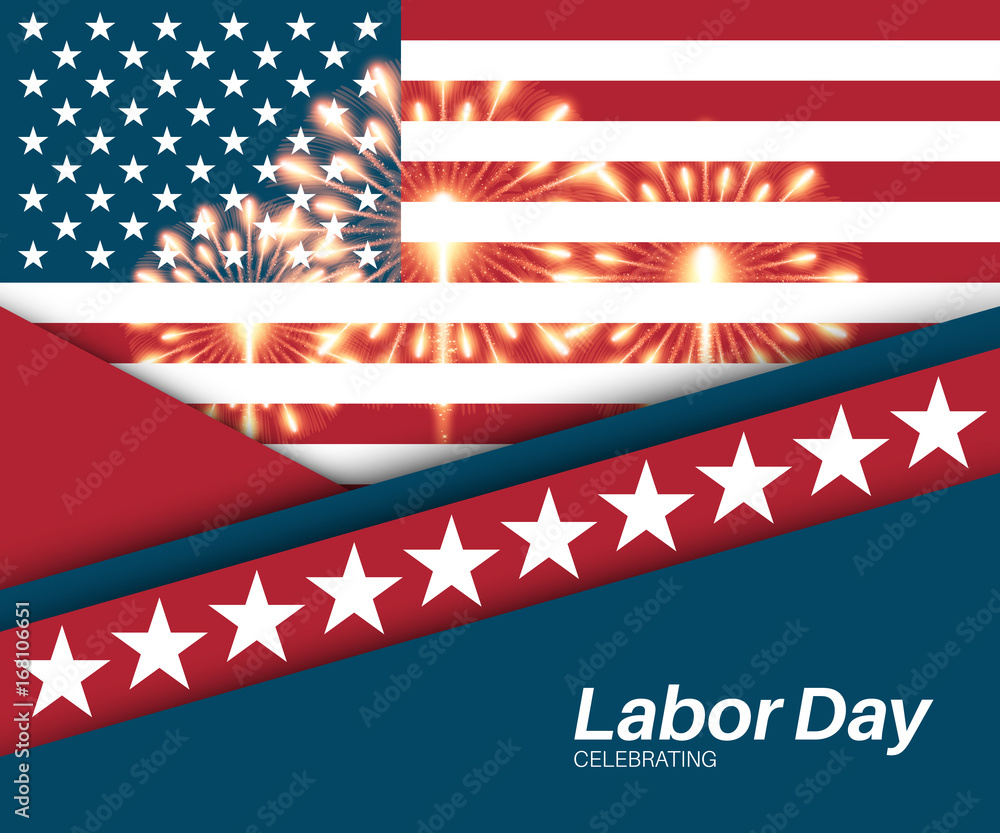 Labor day card design, vector illustration. Labor day card design, vector illustration.