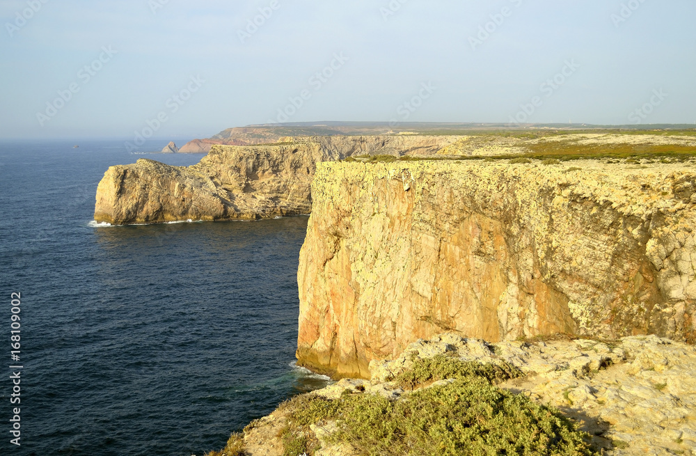 Cape St. Vincent cliffs on the Algarve coast