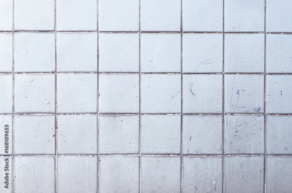 Fototapeta premium Old grunge ceramic tile wall texture background