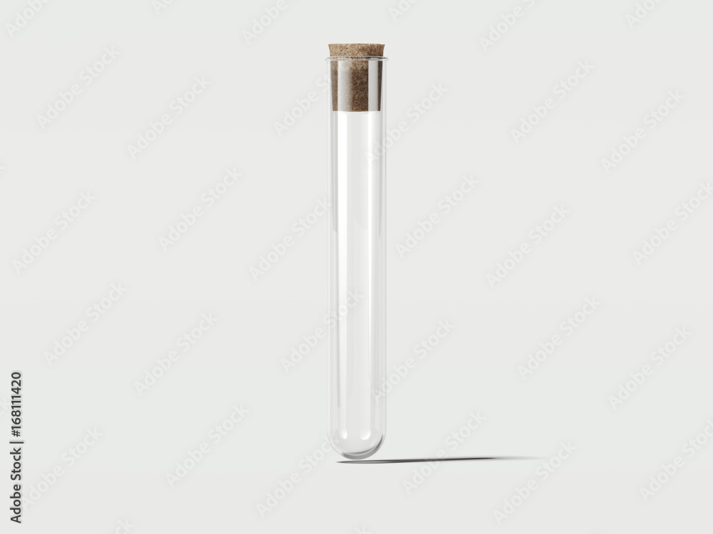 Clean empty beaker. 3d rendering Clean empty beaker. 3d rendering