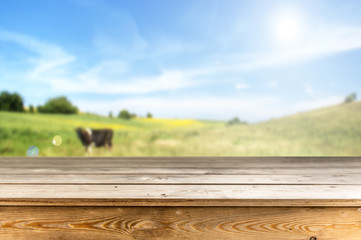 Wooden table background