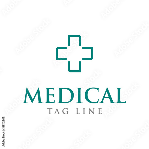 medical cross logo design template