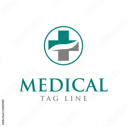 medical cross logo design template