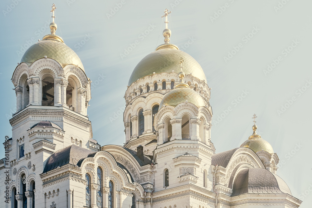 View of the Ascension Cathedral in Novocherkassk, Russia