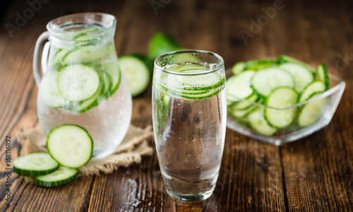 Cucumber Water selective focus