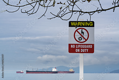 Konstfotografi Warning Sign