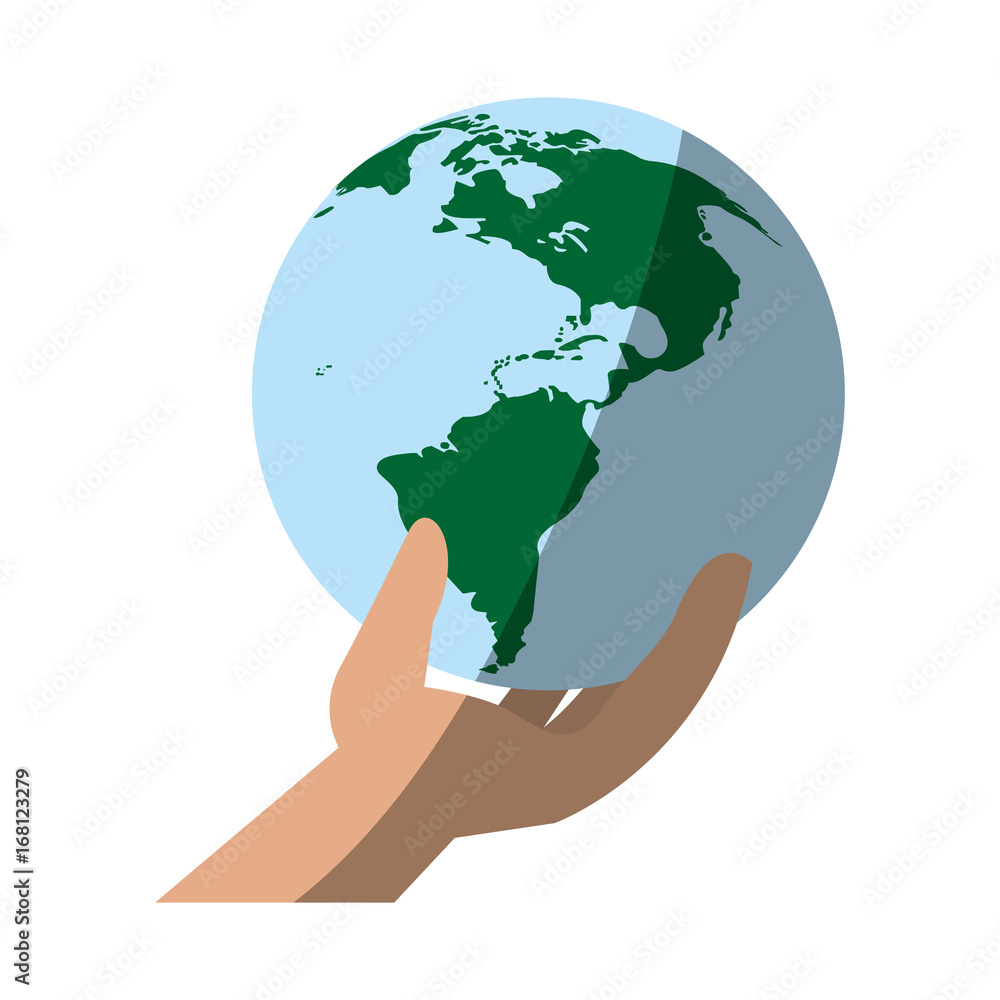 hand holding planet eco friendly icon image vector illustration design hand holding planet eco friendly icon image vector illustration design