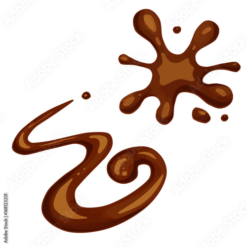 caramel sauce vector illustration