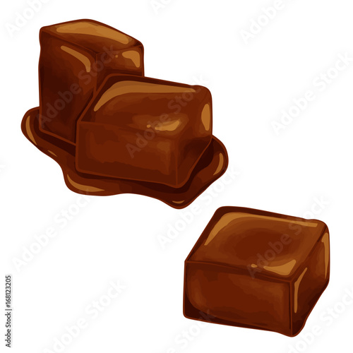 caramel vector illustration