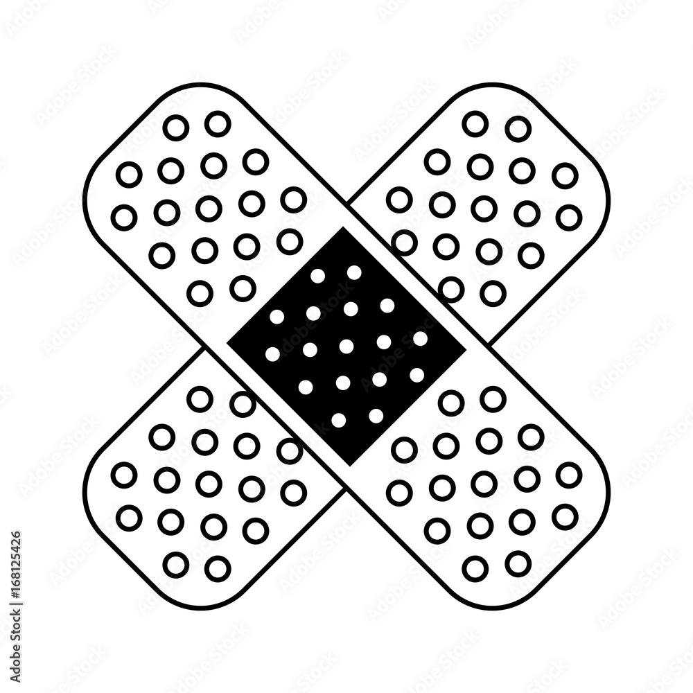 adhesive bandages healthcare related icon image vector illustration design adhesive bandages healthcare related icon image vector illustration design