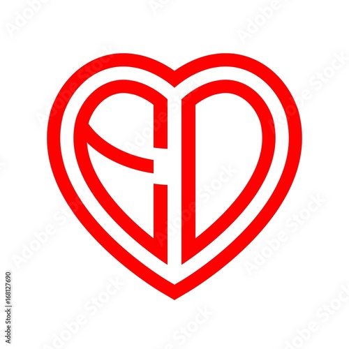 initial letters logo eo red monogram heart love shape Free Download initial letters logo eo red monogram heart love shape - GFXLoad