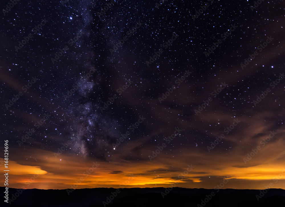 View of Milky way from Spain. View of Milky way from Spain.