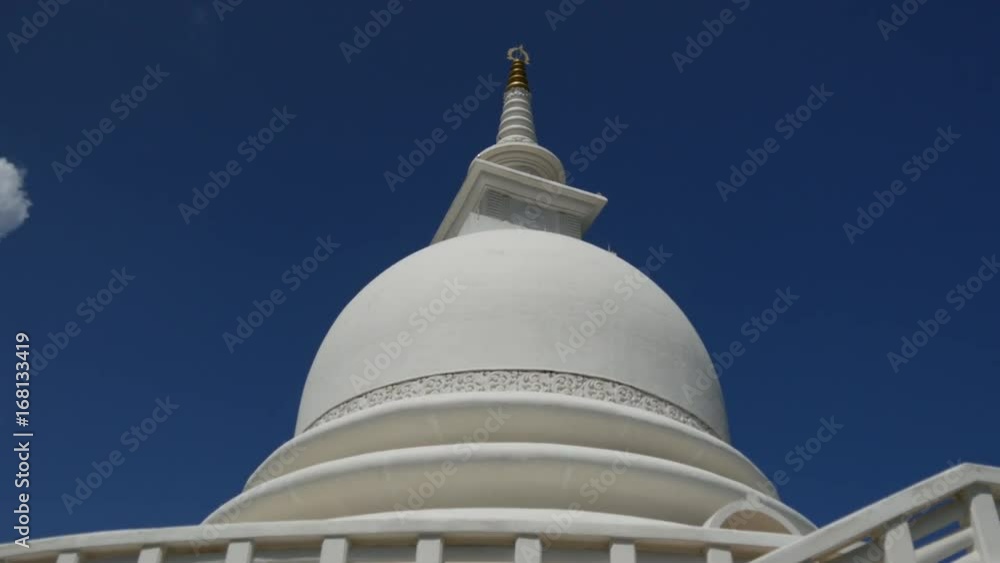 Tilt from the Japanese Peace Pagoda in Galle, Sri Lanka Tilt from the Japanese Peace Pagoda in Galle, Sri Lanka