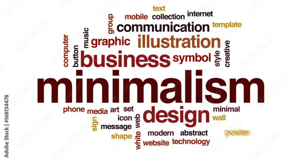 Minimalism animated word cloud, text design animation. Minimalism animated word cloud, text design animation.