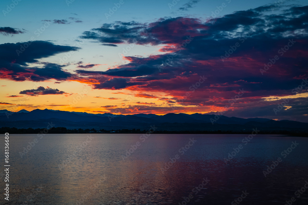 Sunset at Reservoir