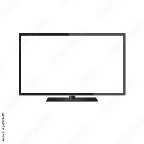 TV screen LCD, plasma realistic vector illustration.